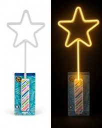 R LED Neon-Leuchtstab Stern