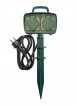 R Gartensteckdose 2-Fach mit Erdspieß Heitech®