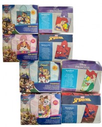 R Poncho & Strandtuch für Kinder, Paw Patrol, Spiderman, Arielle