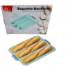 R Baguette Backform aus Silikon, türkis 