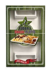 R Fußball Snack Platte ca. 21x28 cm JUST KICK IT!