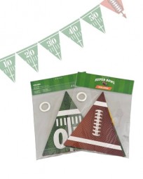 R Football Girlande mit 10 Wimpeln