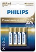 Batterie Philips LR03 AAA 4er Pack
