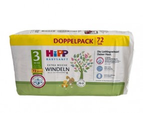 HIPP Windeln 72er Doppelpack, Größe 3