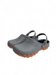 Gardena® Garten Clog Unisex Kids Open Shoes Gr. 24/25-34/35 Mediumgrey / Orange