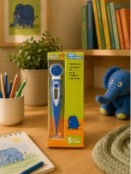DieMaus digitales Fieberthermometer für Kinder, Elefanten-Design