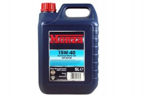 MONZA Motorenöl 15W40, 5 Liter im Display