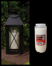 Grabkerze Öl Nr. 7 weiß