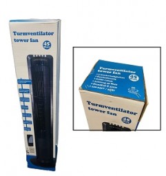Ventilator Turm H x 110 cm, schwarz