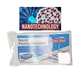 SO Poolschwamm Nano 3er Set 11x6,5x2 cm
