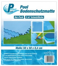 SO Poolmatte 8er Pack 50x50 cm, blau