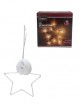 W Metallstern 10 LED mit Saugnapf und Timer Ø 15 cm, weiß