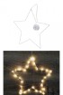 W Metallstern 30 LED mit Saugnapf und Timer Ø 40 cm, weiß