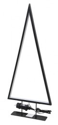 W Metallbaum Design 120 LED H x 47 cm, schwarz
