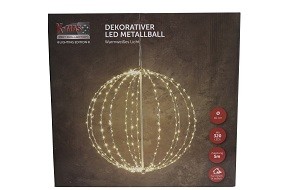 W Metallball 320 LED Ø 40 cm, Silber