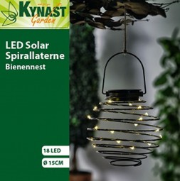 Solarleuchte Bienennest 18 LED, anthrazit