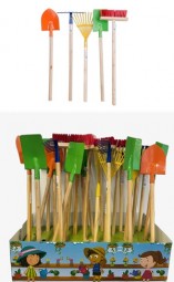 Gartengeräte für Kinder 5 Modelle im Display