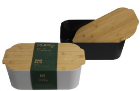 Bambus Brot/Aufbewahrungsbox mit Deckel