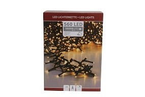 W Lichterkette 560 LED innen/außen, 8 Funktionen, mit Timer, strombetrieben