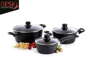 Kochtopf-Set 6-tlg. Aluguss