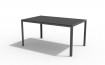 Gartentisch 150x90 cm mit Nonwood-Tischplatte, schwarz