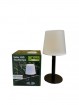 Solar LED Tischlampe Ø 15 x H 31 cm, schwarz