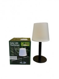Solar LED Tischlampe Ø 15 x H 31 cm, schwarz