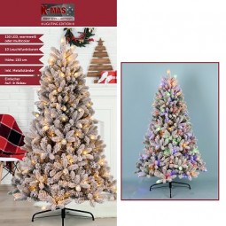 W Weihnachtsbaum H x 150 cm mit 150 LED, beschneit