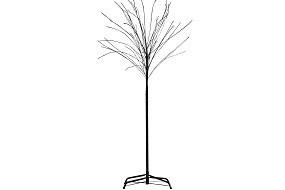 W Baum 450 LED H x 150 cm, schwarz