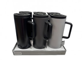 Thermokanne 1L in 3 Farben