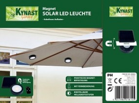 Solar Magnetbeleuchtung mit Fernbedienung