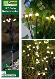 Solar Stecker mit 6 Mini Leuchtkugeln