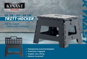 Tritt-Hocker ca. H x 22 cm, grau