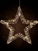 W Metallstern 3D 240 LED, H x 38 cm, mit Timer, batterieb.