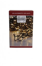 W Lichterkette 80 LED innen/außen, strombetrieben