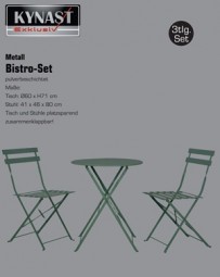 Bistro-Set 3tlg. grün