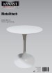 Tisch Ø 60 cm aus Metall, weiß
