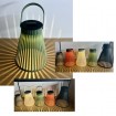 Solar Laterne konisch Ø 11,5 cm, H x 14 cm in 4 versch. Farben