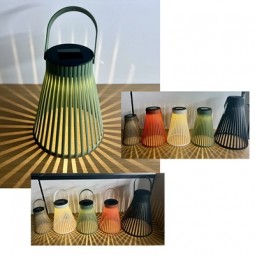Solar Laterne konisch Ø 11,5 cm, H x 14 cm in 4 versch. Farben