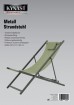 Strandstuhl aus Metall grün/anthrazit