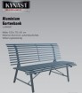 Gartenbank aus Aluminium 150 cm, anthrazit