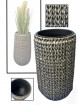Rattan Pflanzenvase H x 85 cm, anthrazit