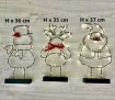 W Metallfiguren LED mit Timer, 3 Modelle, batterieb.