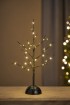 W Baum 32 LED H x 40 cm mit Timer, schwarz, batterieb.