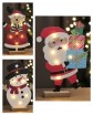W Holzfiguren mit 7 LED, H x 30 cm, 3 Modelle, mit Timer, batterieb.