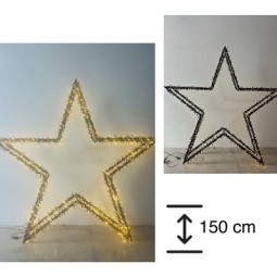 W Metallstern Hx150 cm, 1800 LED