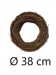 W Kranz mit Artemisia-Gras Ø 38 cm