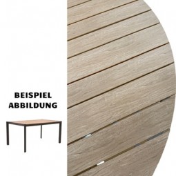 Gartentisch ausziehbar 200/298x95x75 cm anthrazit, Nonwood-Tischplatte teaklook