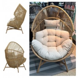 Lounge-Sessel Rope inkl. Sitzpolster, beige (nur auf Containerbasis)