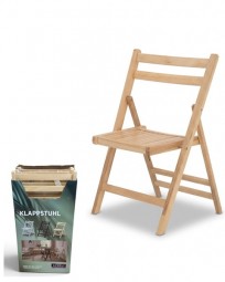 Klappstuhl aus Holz 44x59x79 cm natur